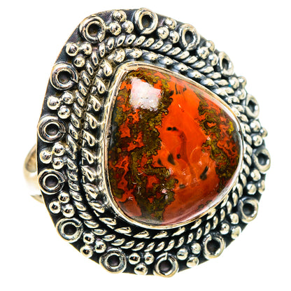 Morocco Agate Rings handcrafted by Ana Silver Co - RING95766