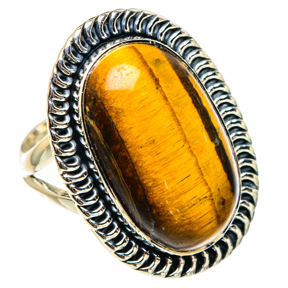 Tiger Eye Rings handcrafted by Ana Silver Co - RING95769