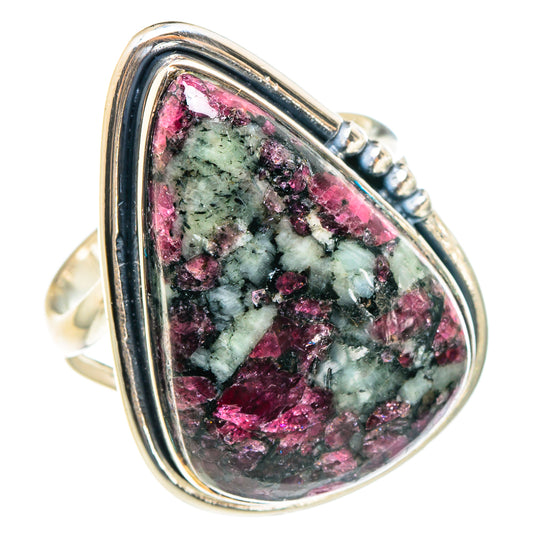Russian Eudialyte Rings handcrafted by Ana Silver Co - RING95774
