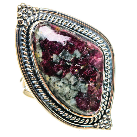 Russian Eudialyte Rings handcrafted by Ana Silver Co - RING95775