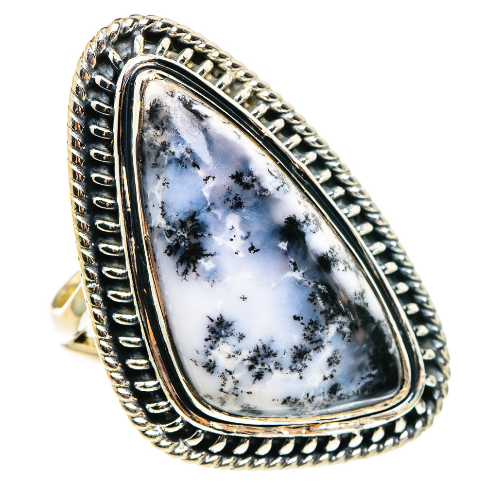 Dendritic Opal Rings handcrafted by Ana Silver Co - RING95784