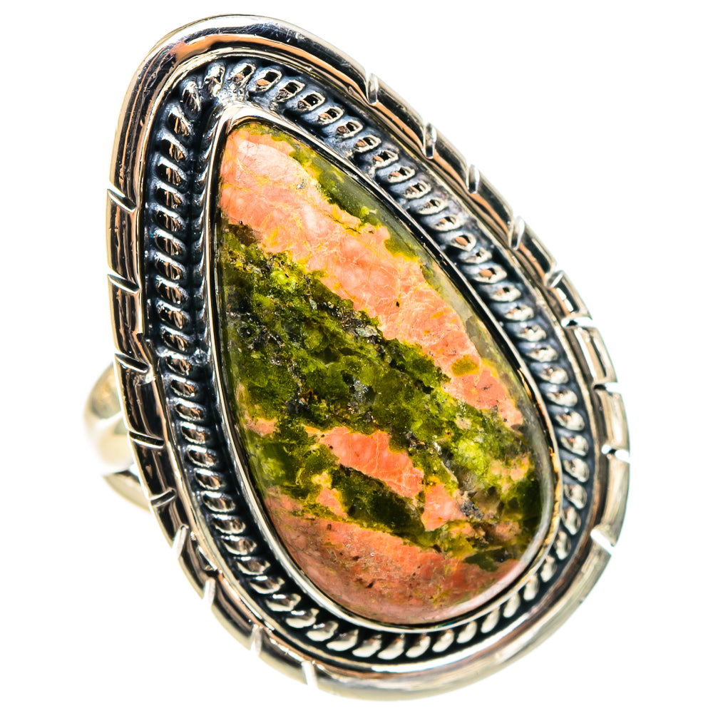 Unakite Rings handcrafted by Ana Silver Co - RING95785