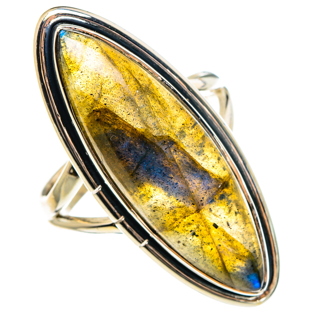 Labradorite Rings handcrafted by Ana Silver Co - RING95795