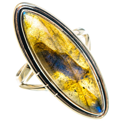Labradorite Rings handcrafted by Ana Silver Co - RING95795