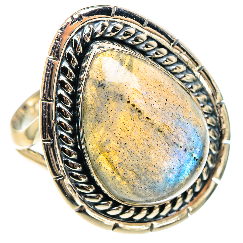 Labradorite Rings handcrafted by Ana Silver Co - RING95797