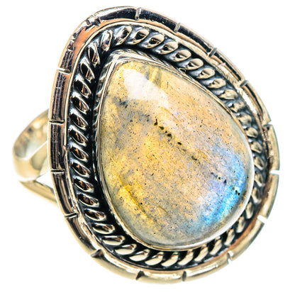 Labradorite Rings handcrafted by Ana Silver Co - RING95797