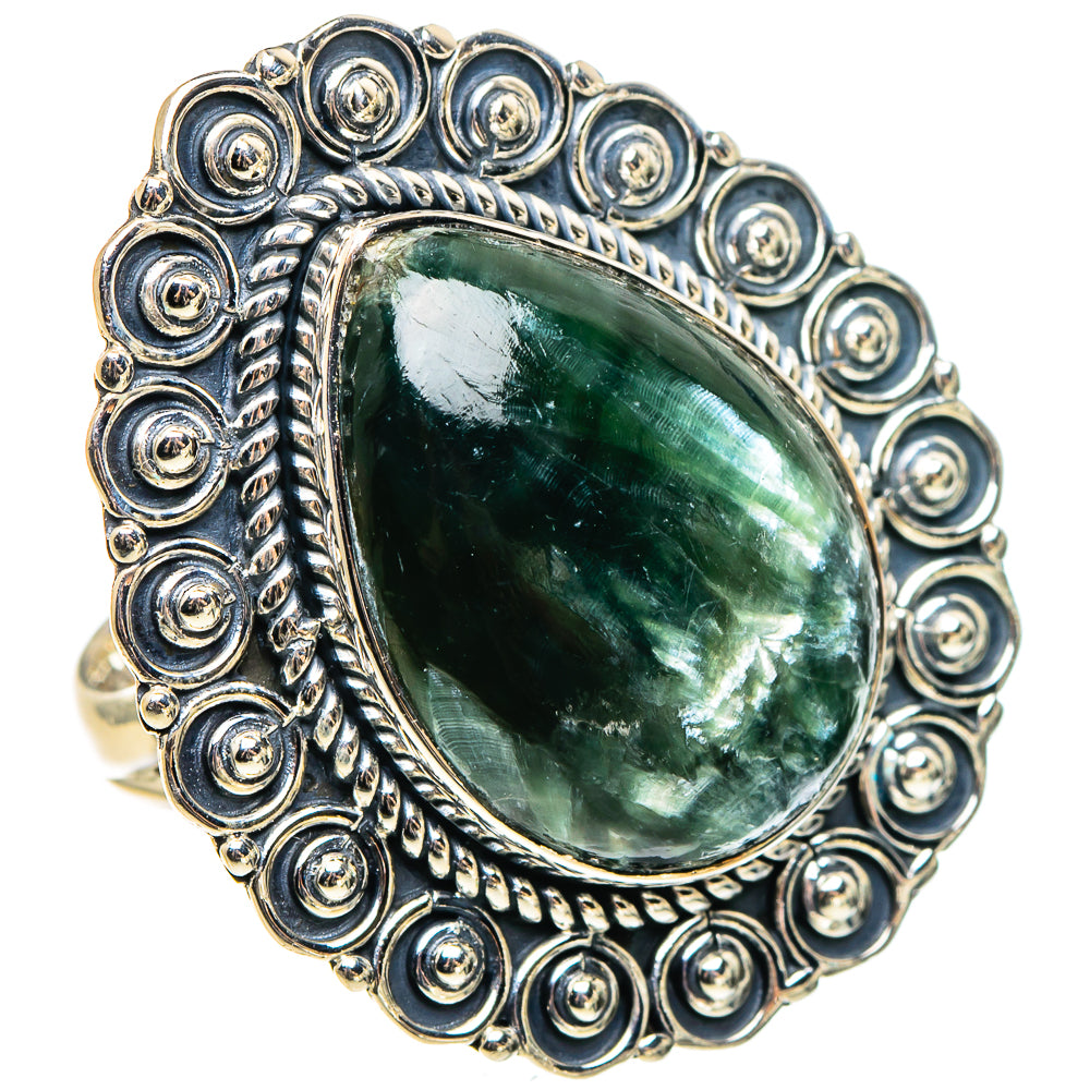 Seraphinite Rings handcrafted by Ana Silver Co - RING95799