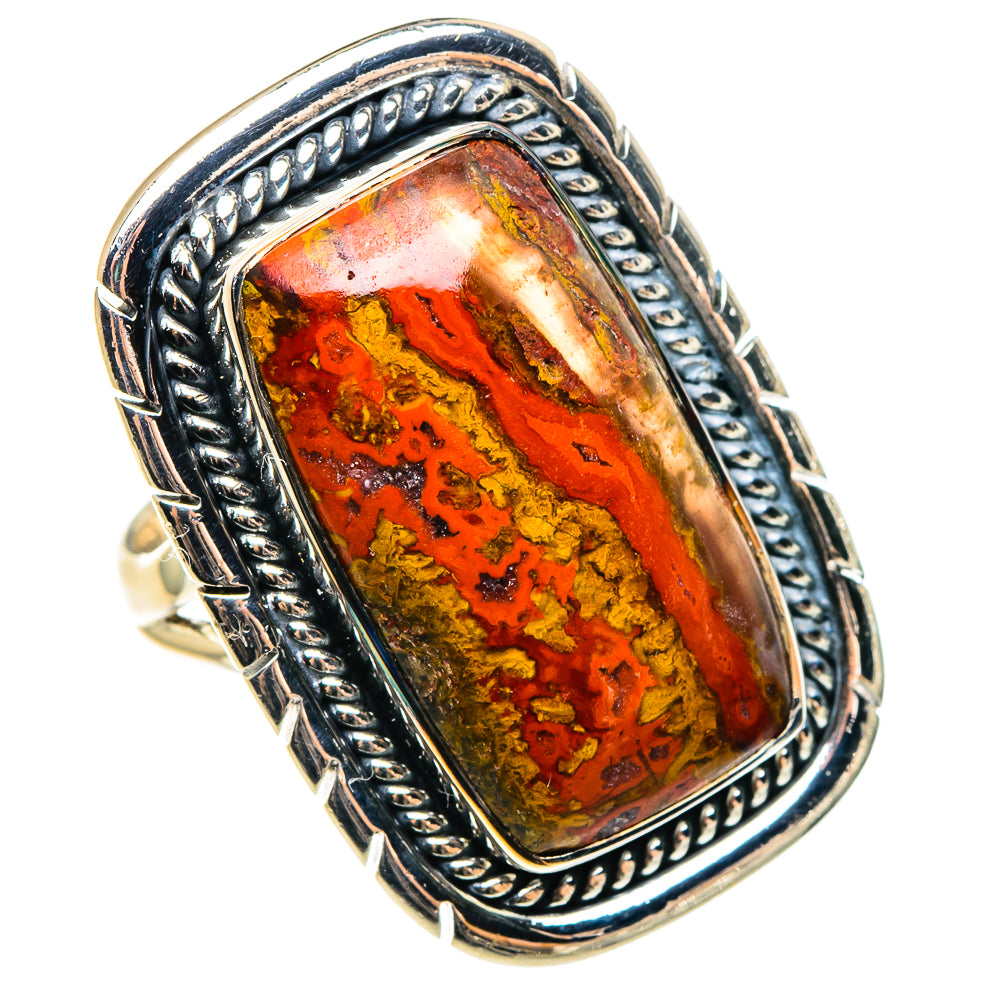 Morocco Agate Rings handcrafted by Ana Silver Co - RING95814