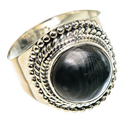 Psilomelane Rings handcrafted by Ana Silver Co - RING95841 - Photo 2