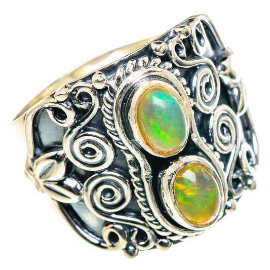 Ethiopian Opal Rings handcrafted by Ana Silver Co - RING95847