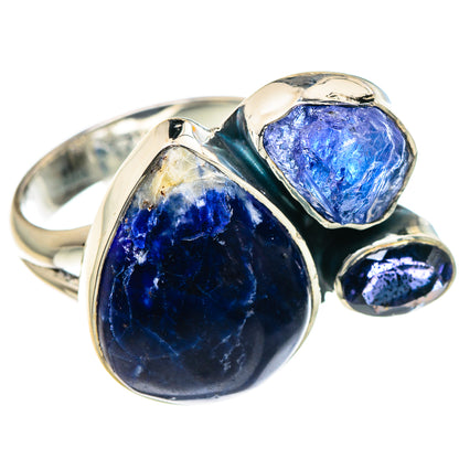 Sodalite, Tanzanite Rings handcrafted by Ana Silver Co - RING95856