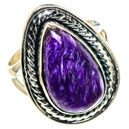 Charoite Rings handcrafted by Ana Silver Co - RING95868 - Photo 2