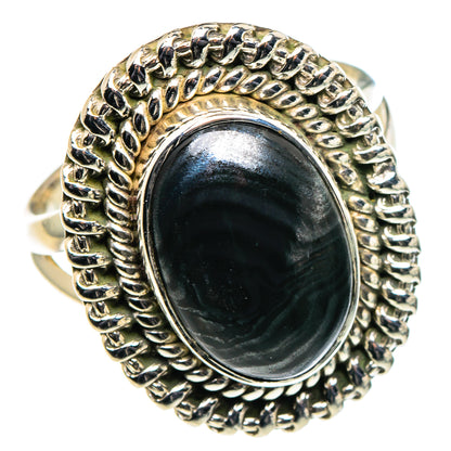 Psilomelane Rings handcrafted by Ana Silver Co - RING95870 - Photo 2