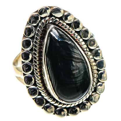 Psilomelane Rings handcrafted by Ana Silver Co - RING95888 - Photo 2