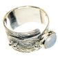 Rainbow Moonstone Rings handcrafted by Ana Silver Co - RING95890