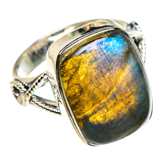 Labradorite Rings handcrafted by Ana Silver Co - RING95894