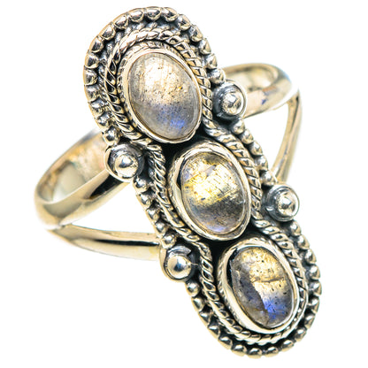 Labradorite Rings handcrafted by Ana Silver Co - RING95896