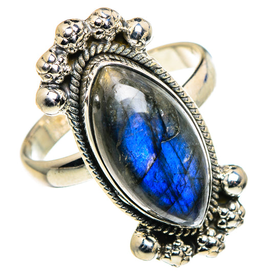 Labradorite Rings handcrafted by Ana Silver Co - RING95897