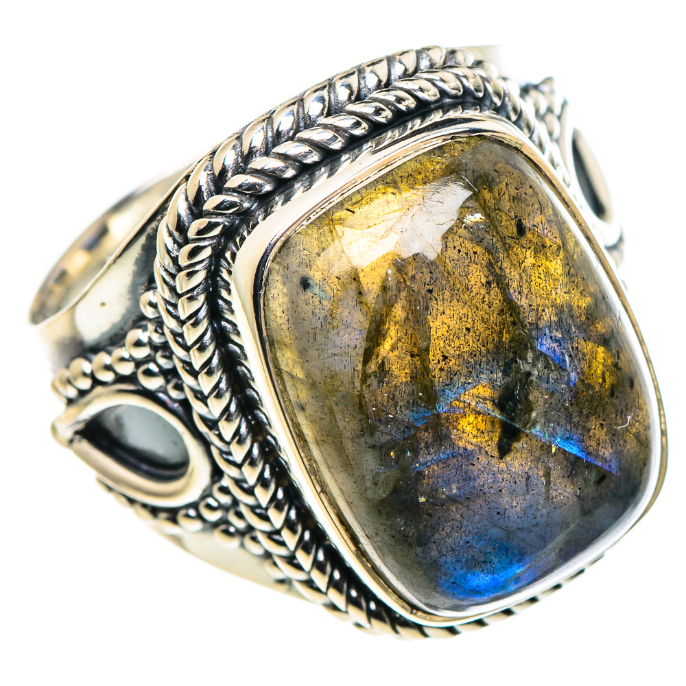 Labradorite Rings handcrafted by Ana Silver Co - RING95915