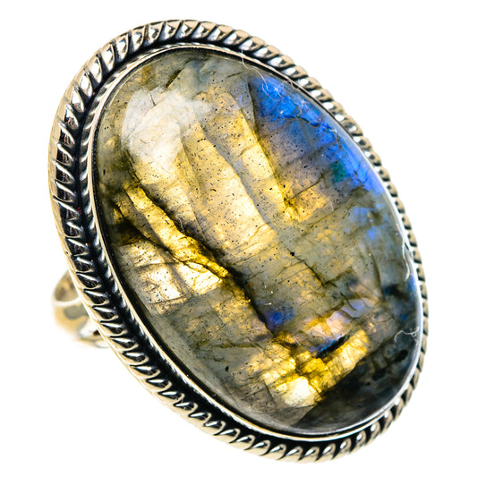 Labradorite Rings handcrafted by Ana Silver Co - RING95940