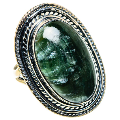 Seraphinite Rings handcrafted by Ana Silver Co - RING95952