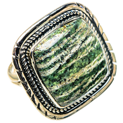 Lizard Jasper Rings handcrafted by Ana Silver Co - RING95957 - Photo 2
