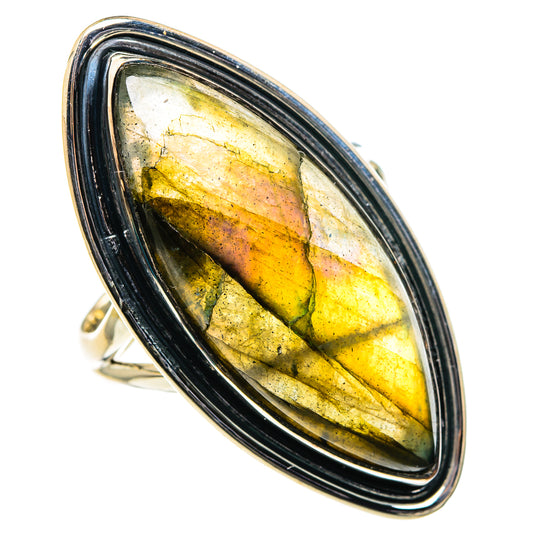 Labradorite Rings handcrafted by Ana Silver Co - RING95962