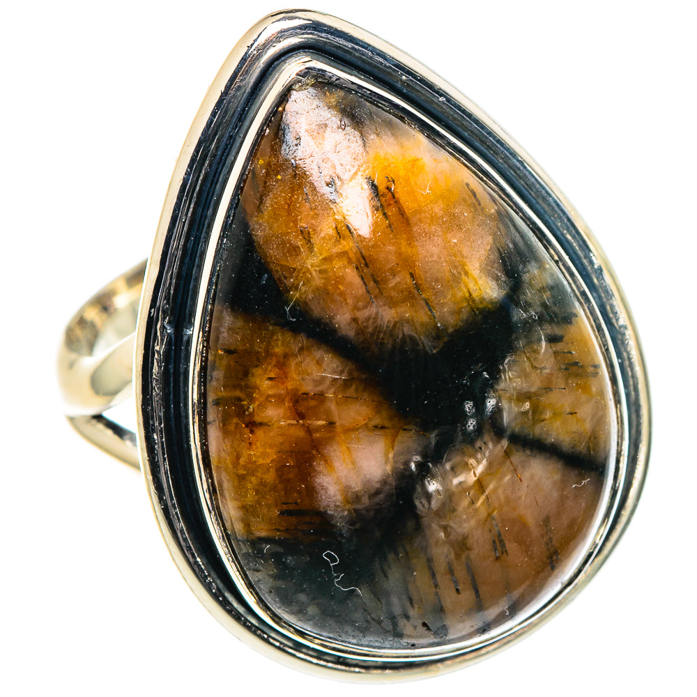 Chiastolite Rings handcrafted by Ana Silver Co - RING95966