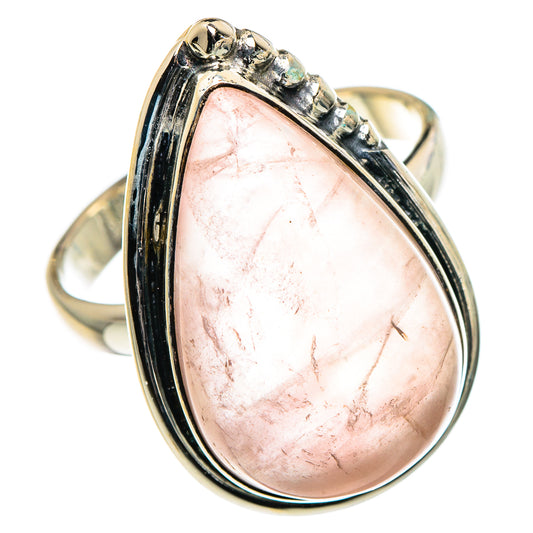 Rose Quartz Rings handcrafted by Ana Silver Co - RING95971