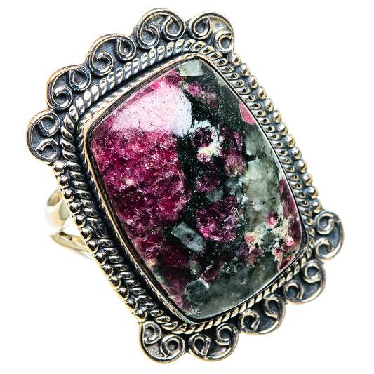 Russian Eudialyte Rings handcrafted by Ana Silver Co - RING95972