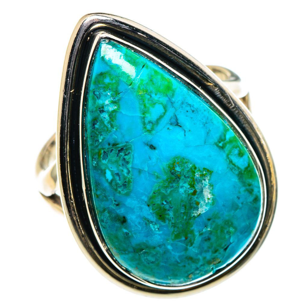 Chrysocolla Rings handcrafted by Ana Silver Co - RING95995