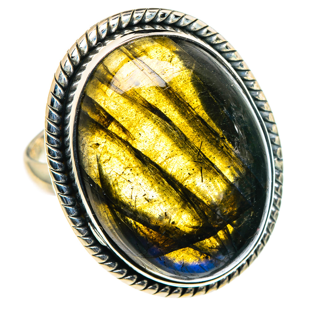 Labradorite Rings handcrafted by Ana Silver Co - RING95996