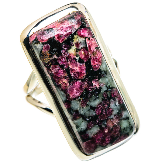 Russian Eudialyte Rings handcrafted by Ana Silver Co - RING96015