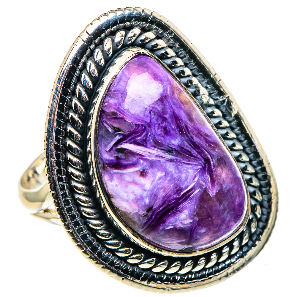 Charoite Rings handcrafted by Ana Silver Co - RING96017