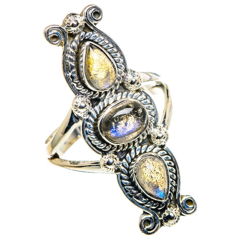Labradorite Rings handcrafted by Ana Silver Co - RING96031