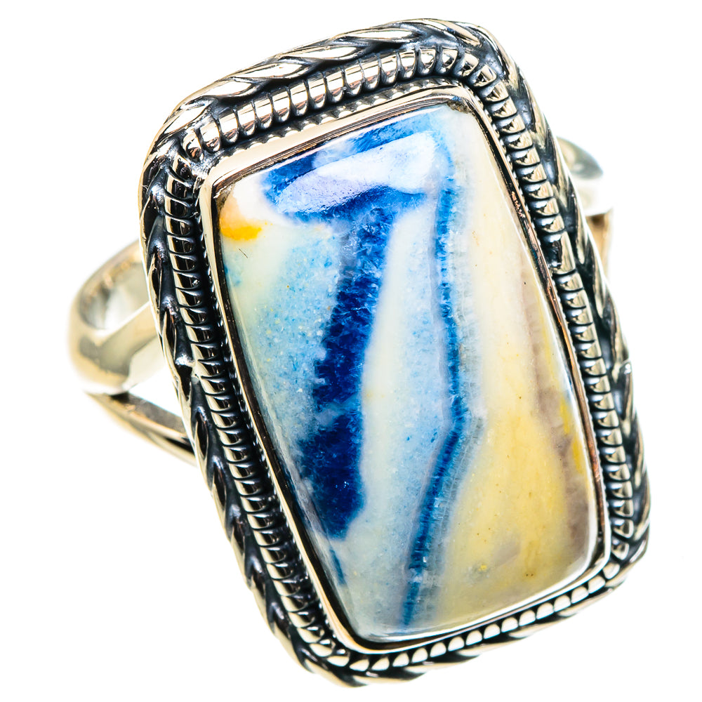 Blue Scheelite Rings handcrafted by Ana Silver Co - RING96032