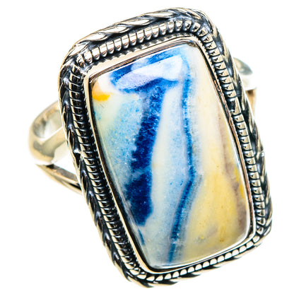 Blue Scheelite Rings handcrafted by Ana Silver Co - RING96032