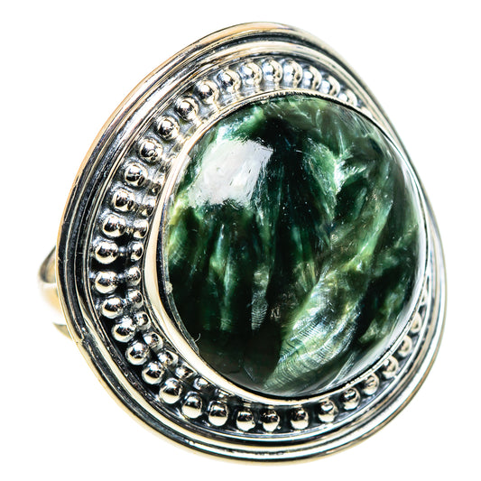 Seraphinite Rings handcrafted by Ana Silver Co - RING96041