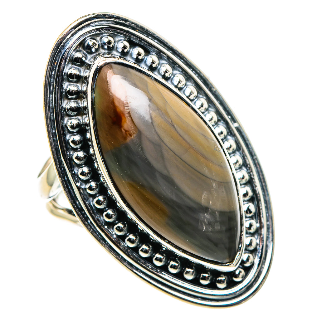 Imperial Jasper Rings handcrafted by Ana Silver Co - RING96044 - Photo 2