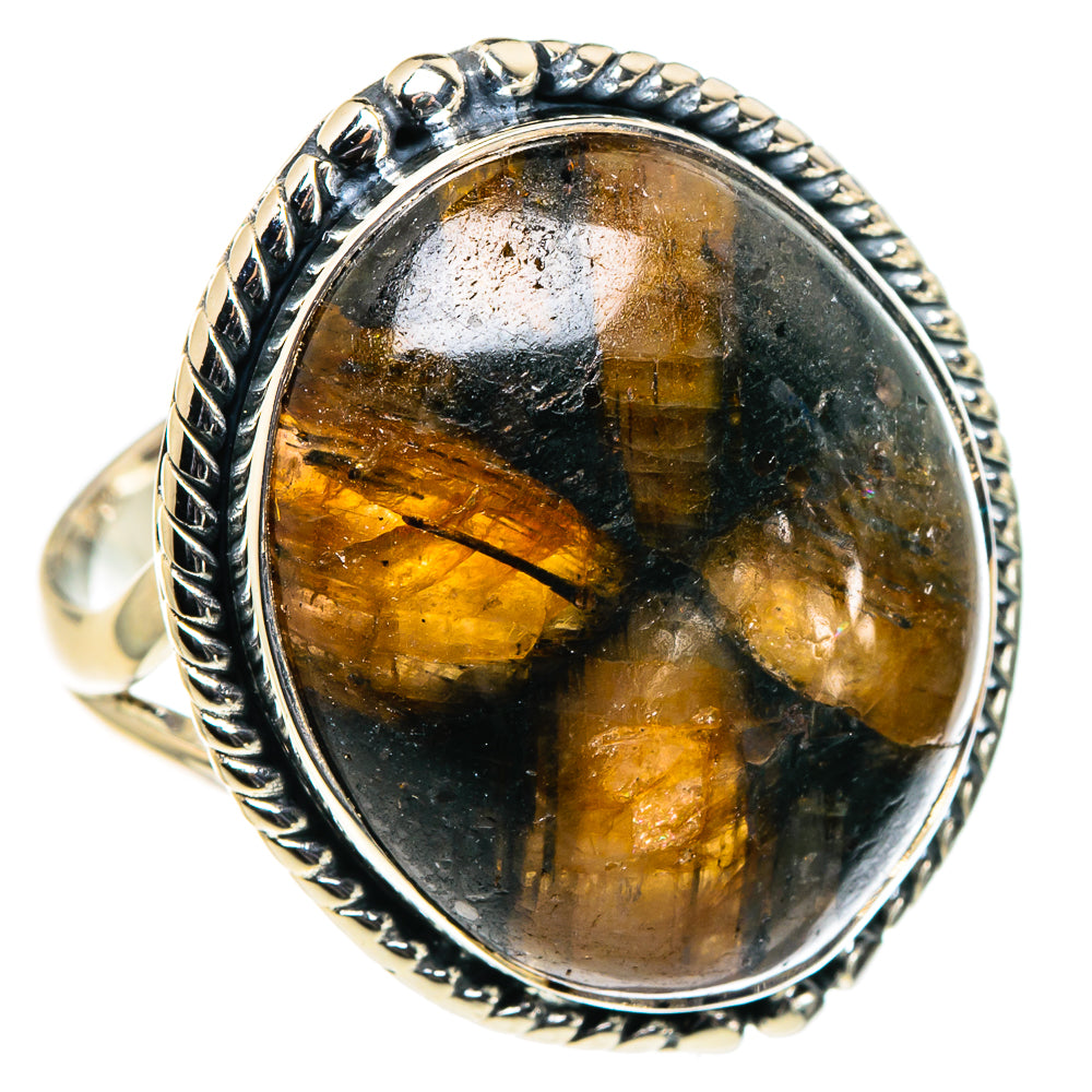Chiastolite Rings handcrafted by Ana Silver Co - RING96051