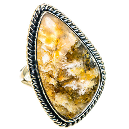 Plume Agate Rings handcrafted by Ana Silver Co - RING96053 - Photo 2