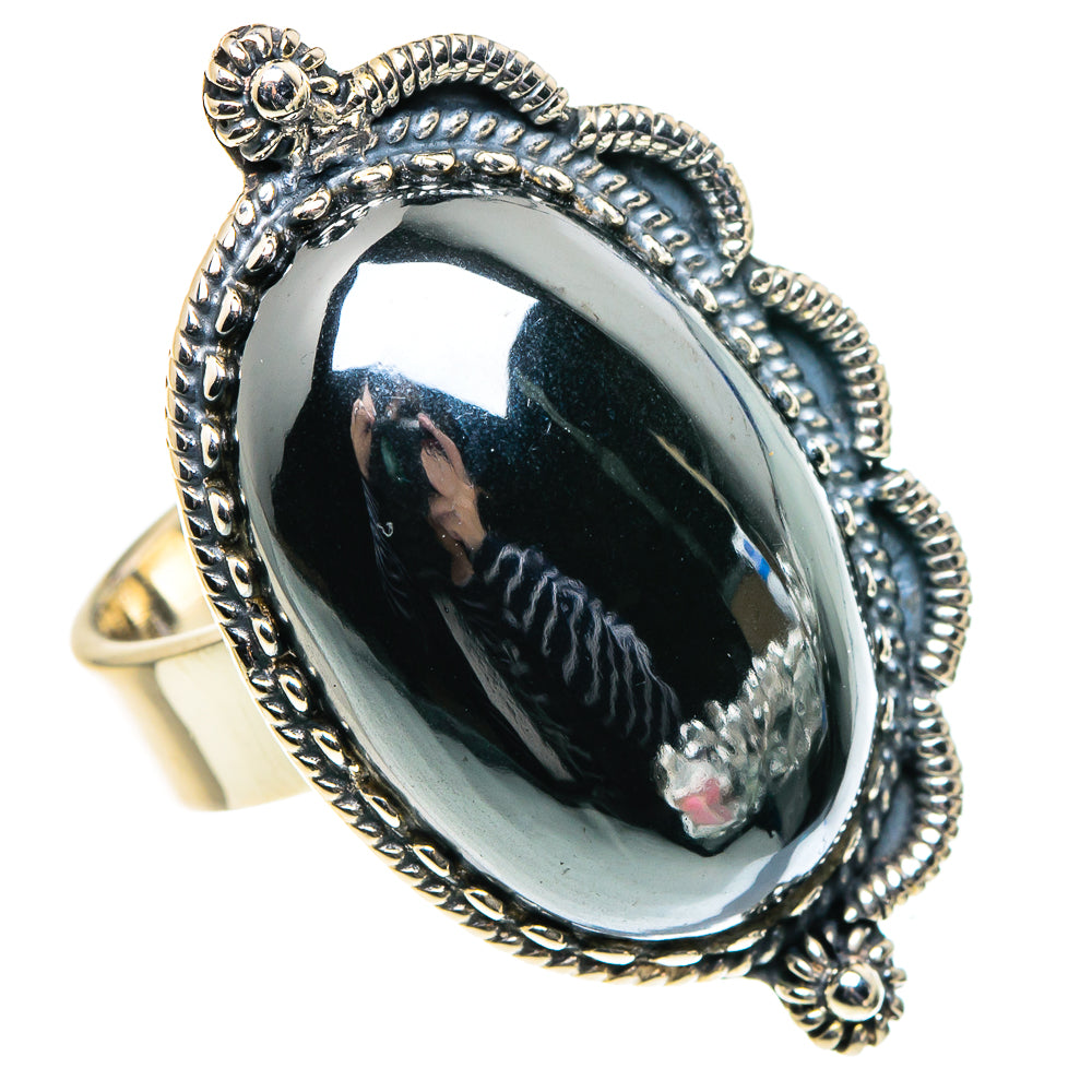 Hematite Rings handcrafted by Ana Silver Co - RING96064