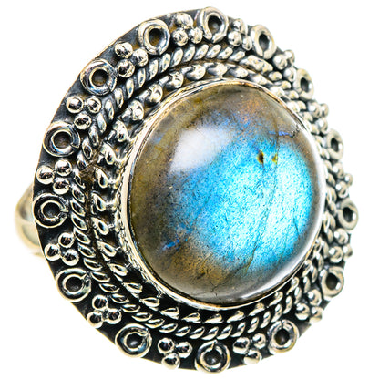 Labradorite Rings handcrafted by Ana Silver Co - RING96068 - Photo 2