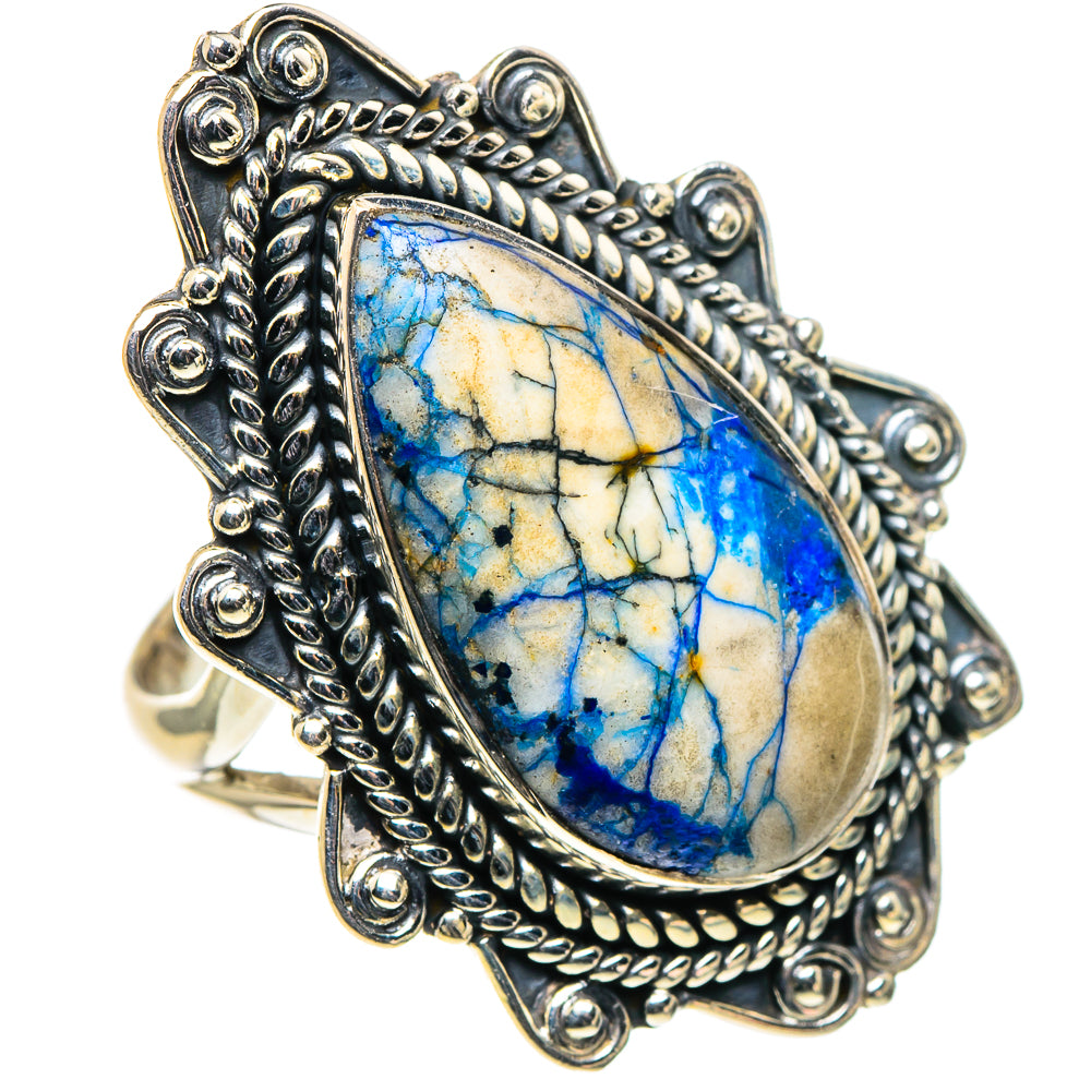 Azurite Rings handcrafted by Ana Silver Co - RING96069