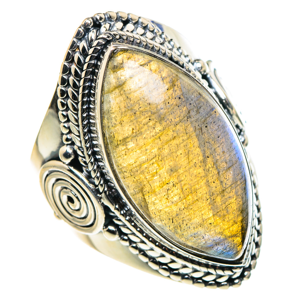 Labradorite Rings handcrafted by Ana Silver Co - RING96070