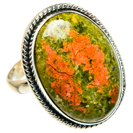 Unakite Rings handcrafted by Ana Silver Co - RING96073