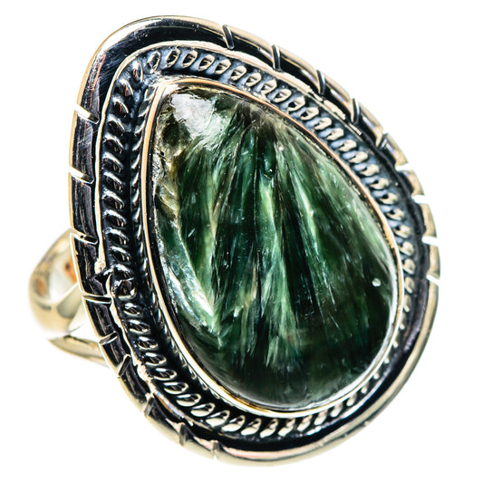 Seraphinite Rings handcrafted by Ana Silver Co - RING96074