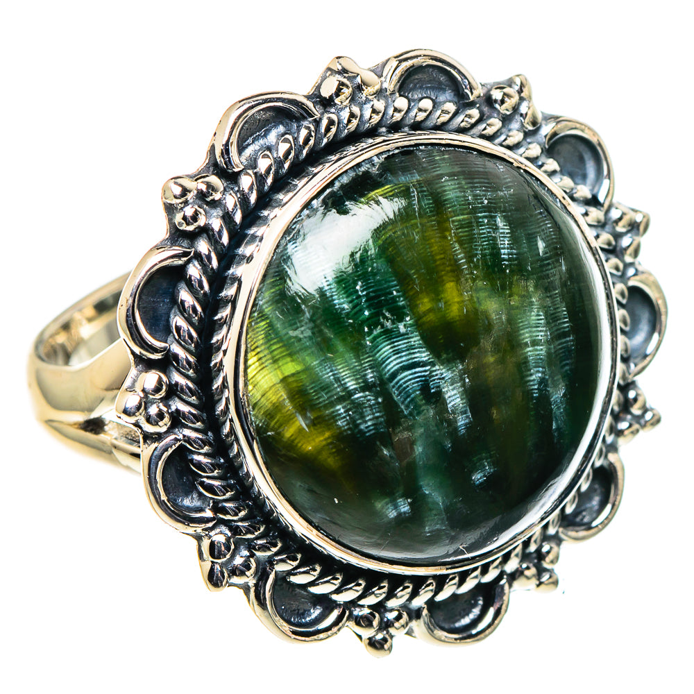 Seraphinite Rings handcrafted by Ana Silver Co - RING96076 - Photo 2