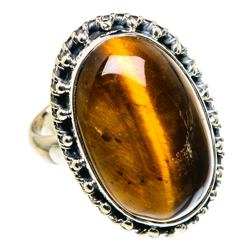 Tiger Eye Rings handcrafted by Ana Silver Co - RING96083