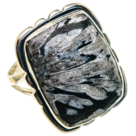 Pinolith Jasper Rings handcrafted by Ana Silver Co - RING96101 - Photo 2
